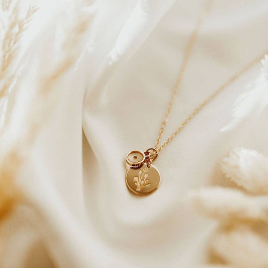 WILDFLOWER + MUSTARD SEED NECKLACE