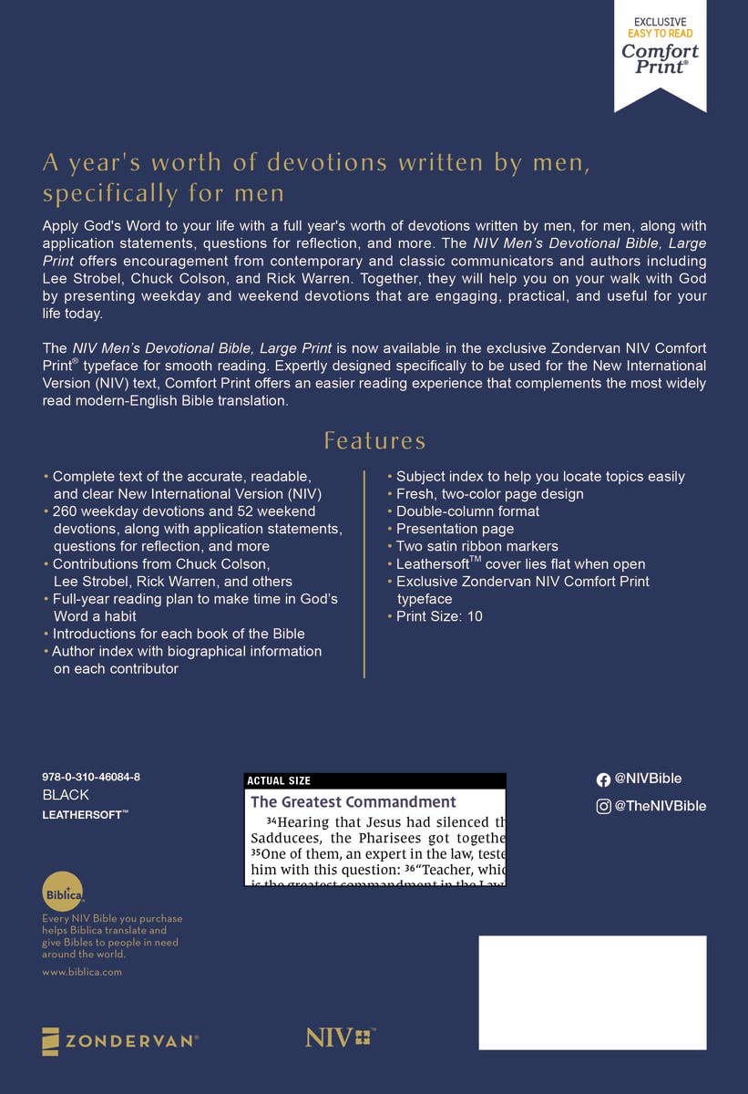 CEDAR + STONE MENS BIBLE