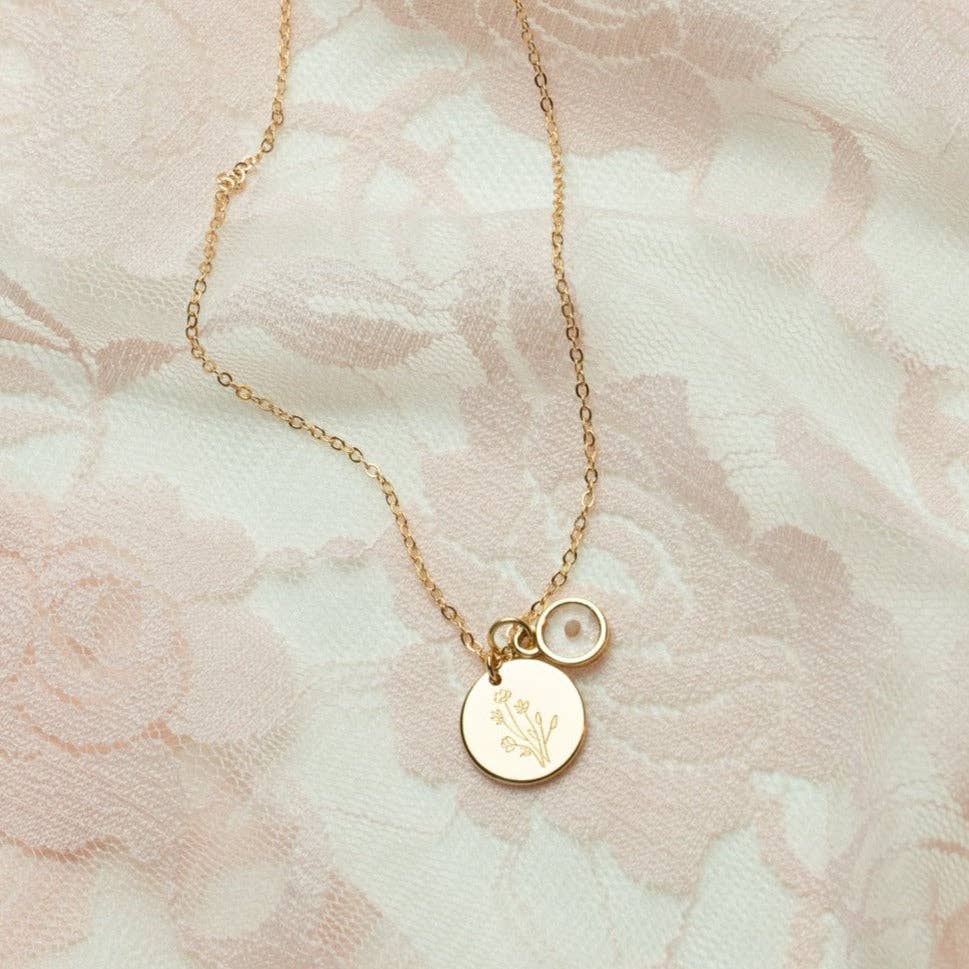 WILDFLOWER + MUSTARD SEED NECKLACE