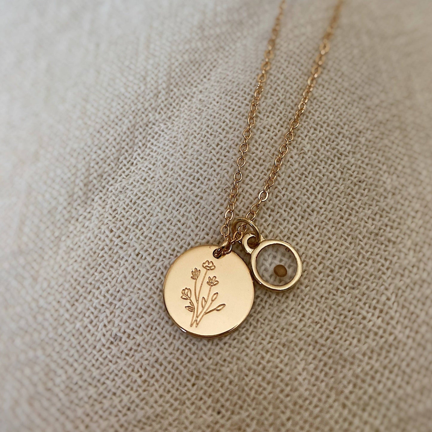 WILDFLOWER + MUSTARD SEED NECKLACE