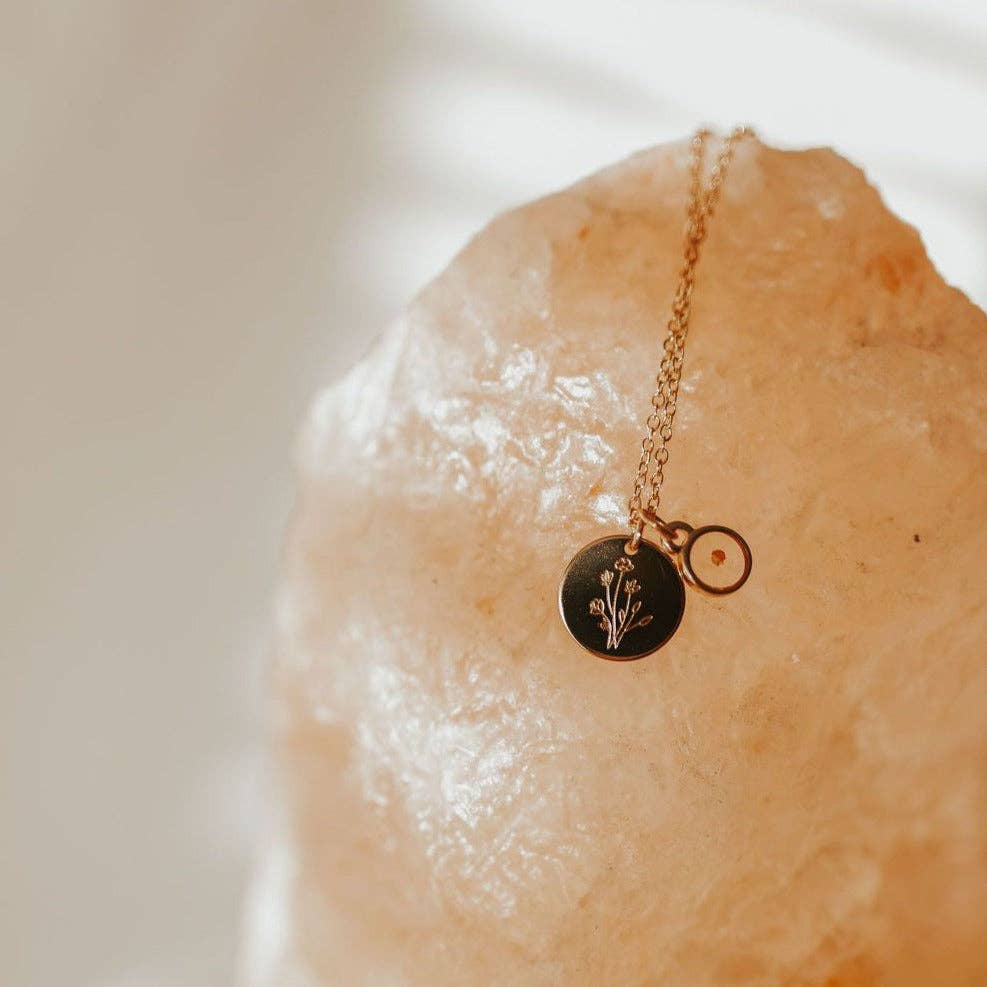 WILDFLOWER + MUSTARD SEED NECKLACE